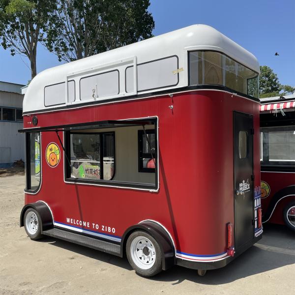 Customized Mobile Fruit Salad Beverage Coffee Milk Tea Beer Ice Cream Cart for Market