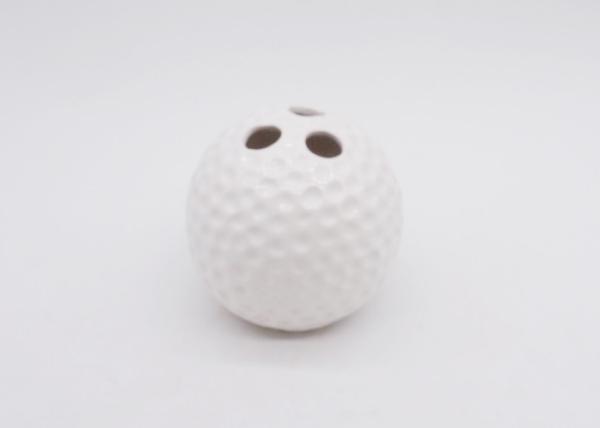 Hand Painted Ceramic Golf Bathroom Accessories Sets Sanitary Ware Solid White Color