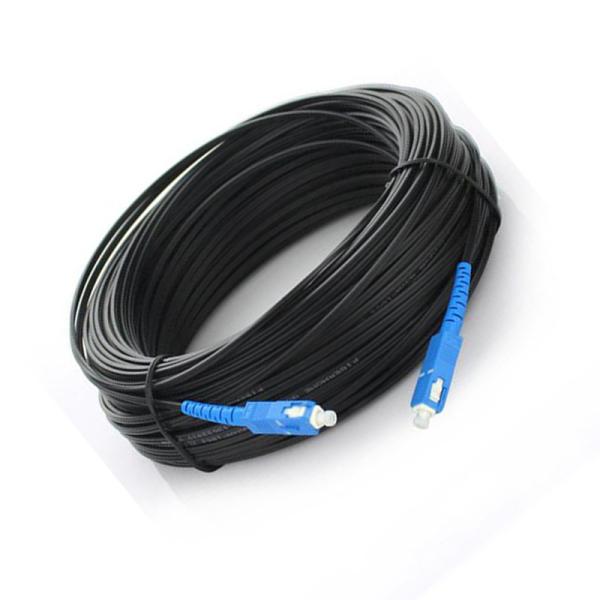 Cabo pendente de fibra ótica Monomode da manutenção programada G657A FTTH do PVC LSZH 2core