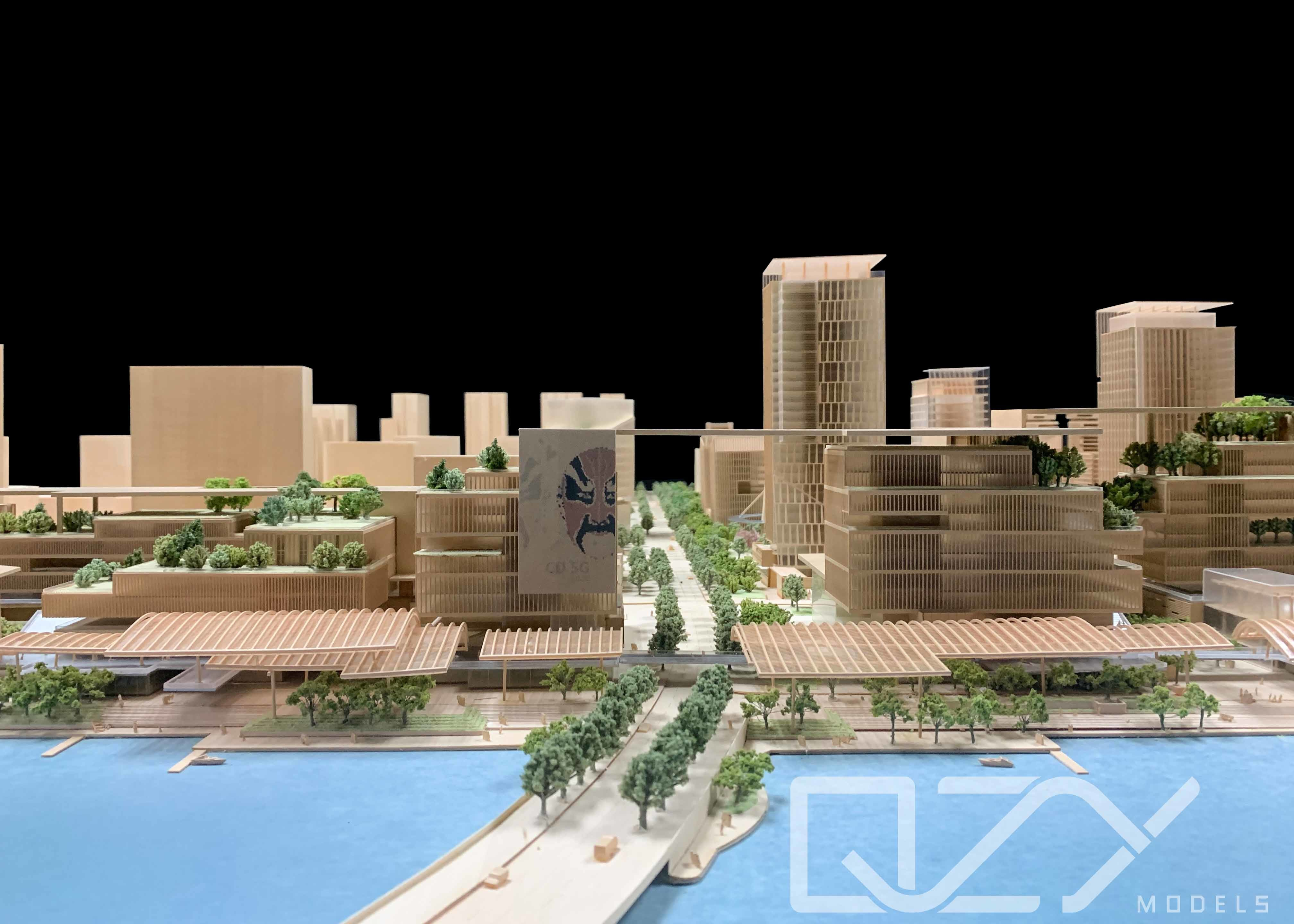 Custom Large Urban Planning Architectural Model | 1:500 Chengdu 5G Smart City|Aecom