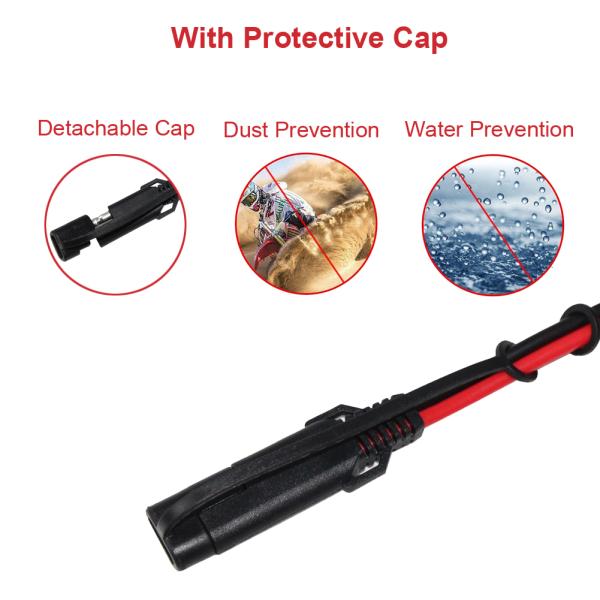 1.5m 5A Clips de jacaré fundido para Dc SAE Cable de bateria Warterproof