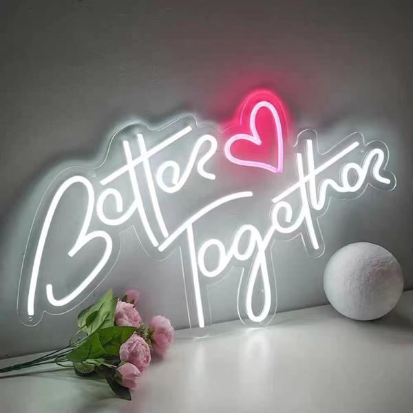 Свадебный ангел крылья настенный декор с акриловыми надписями LED неоновый знак