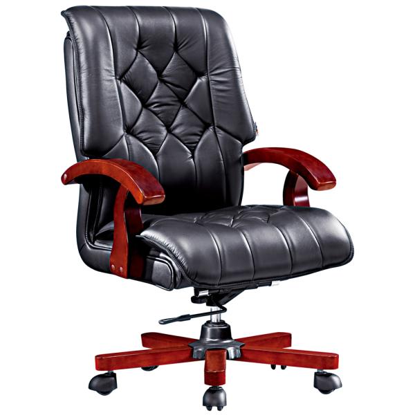 medium back solid wood office manager chair furniture