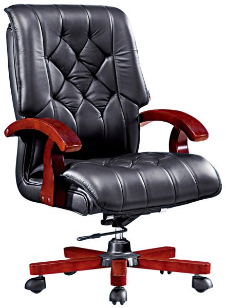 medium back solid wood office manager chair furniture
