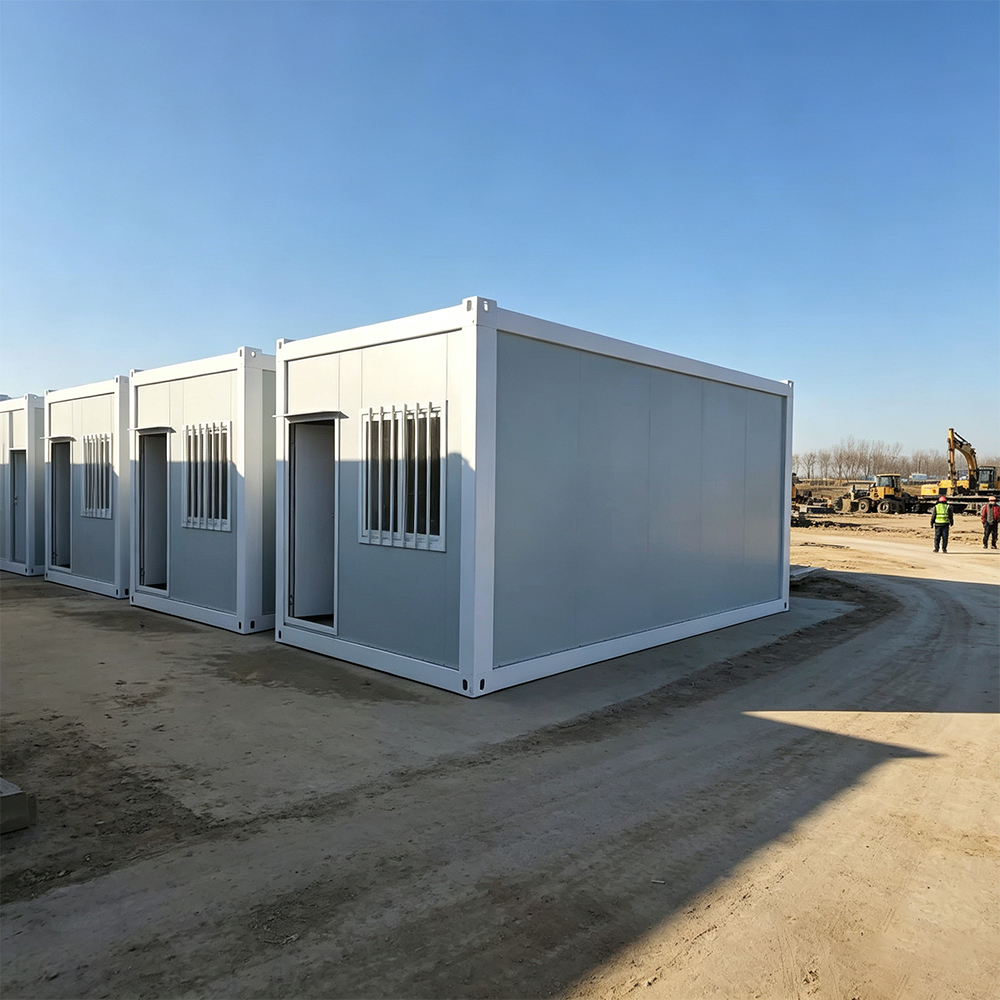 Construction Site Temporary Office Packing Box House Modular Prefab Design Quick Assembly Stackable Transport Low Cost Durable