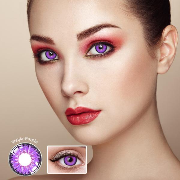 Natural Colored Eye Contact Lenses 2pcs Yearly 40% Water Contact For Beauty Cosplay
