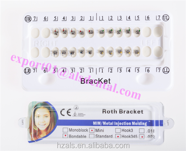 Edgewise Self Ligating Metal Bracket Braces For Orthodontics Treatment Medical Stainless Steel