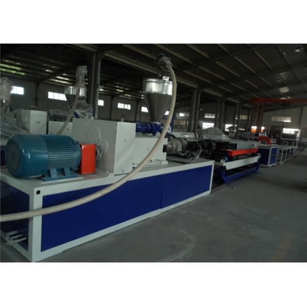 PE Single Wall Corrugated Pipe Extrusion Production Line , PE Plastic Corrugated Pipe Making Machine