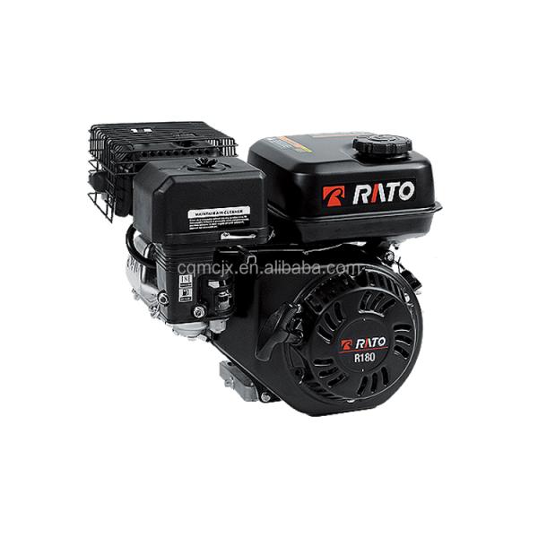 4 Stroke Rato R180 5hp Gasoline Mechanical Engine Horizontal Shaft Engine for Gasoline
