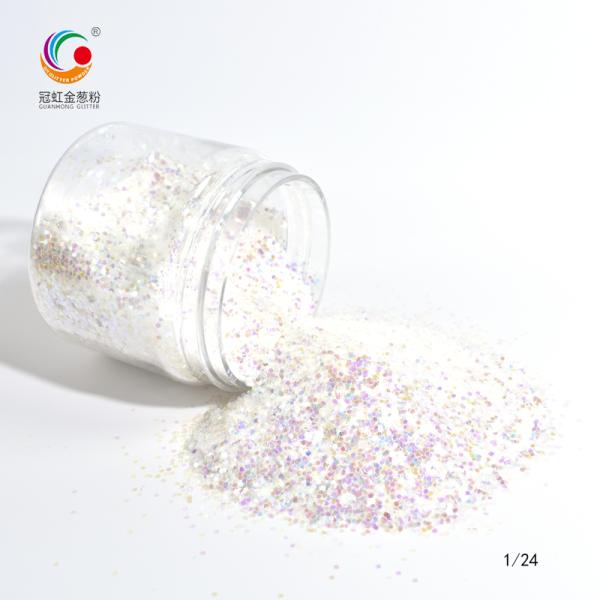 Fine Iridescent Polyester Chunky Festival Glitter Powder For Nail Christmas Wedding Makeup