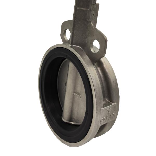 4 дюйма 3 дюйма пневматический зажим Бабочка клапан корпус из нержавеющей стали