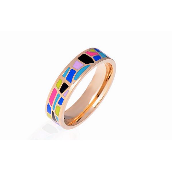 Cloisonne enamel ring European and American popular personality national wind