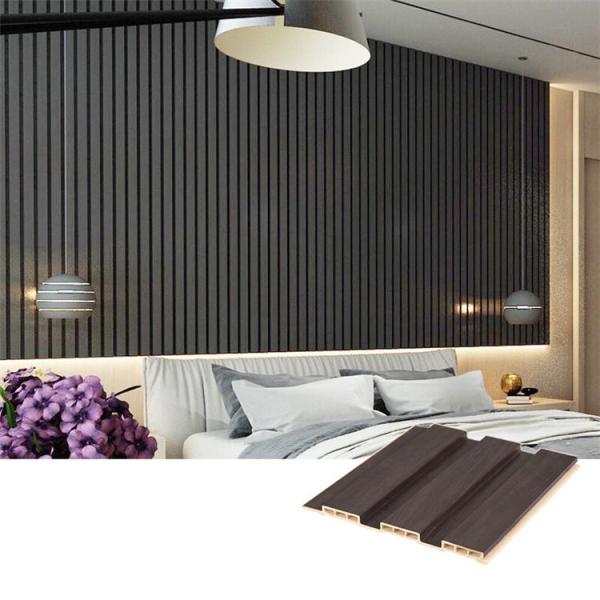 Indoor Decor Wood Plastic Composite Cladding Fluted 3d Wall Board WPC PVC Interior Wall Panel