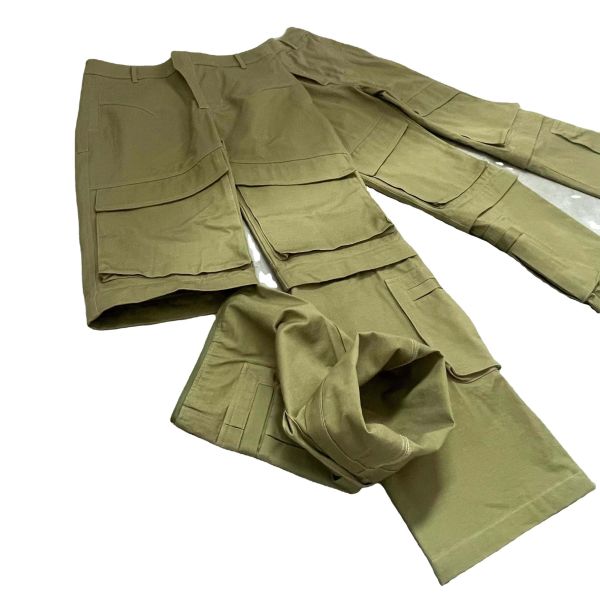 Custom Wholesale Cargos Trouser Joggers Tactical Baggy Sweatpants Men Multi Pocket Convertible Double Knee Carpenter Sweat Pants