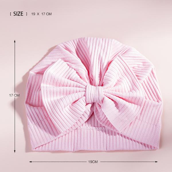 Newborn Baby Hospital Hats with Bowknot Toddler Infant Hat Baby Beanie hat