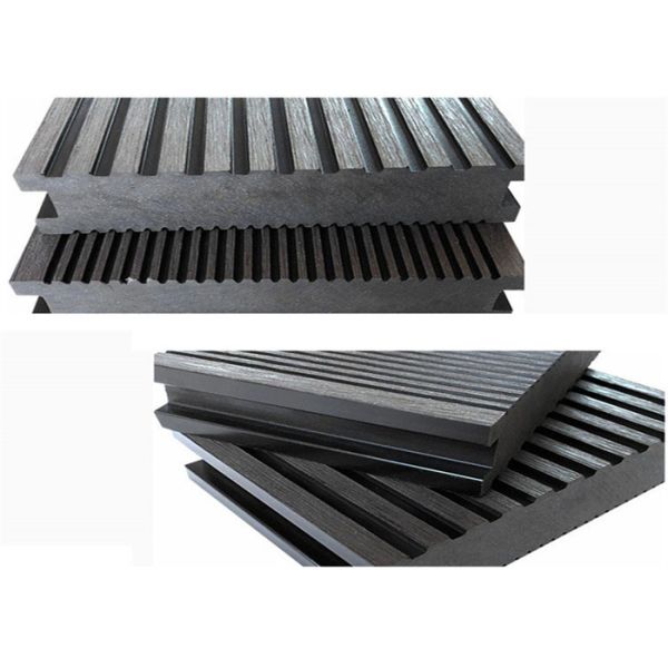 No Cracking Waterproof WPC Embossed Capped Composite Decking
