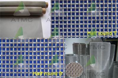 Metallic Stainless Steel Wire Mesh Stainless Wire Mesh Screen For Twilled Weave