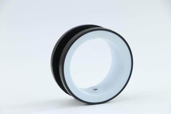 Wafer Type Seat Butterfly Valve High Performance PTFE + FKM Material Custom Color