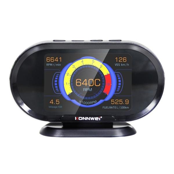 0.77W 3,5" дисплей датчика LCD HUD OBD для автомобилей OBD2