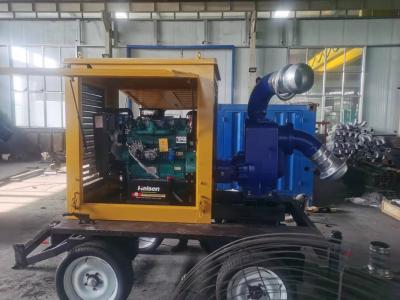 8 Inch 300 Cubic Self Priming Diesel Water Pump Unit For Flood Control