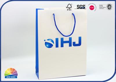 Punho de nylon de Matte Lamination Custom Logo With do saco de papel luxuoso do presente