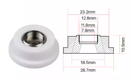 Части машины лазера волокна M11 держателя 28.7mm сопла лазера OEM IPG