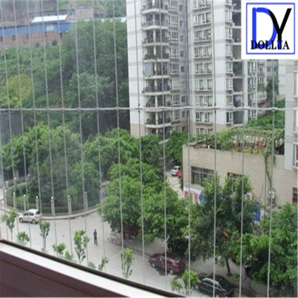 Balcony Invisible Grille with Unobstructed View 100kg Load Capacity and 5cm Wire Distance Gap