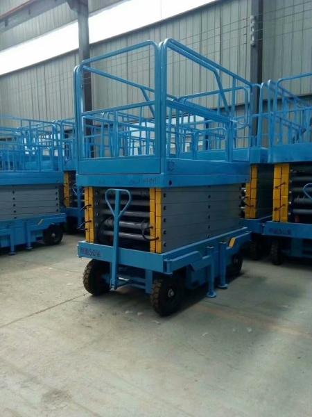Automotores hidráulicos bondes Scissor o elevador, móbil Scissor a altura do elevador do elevador 12m