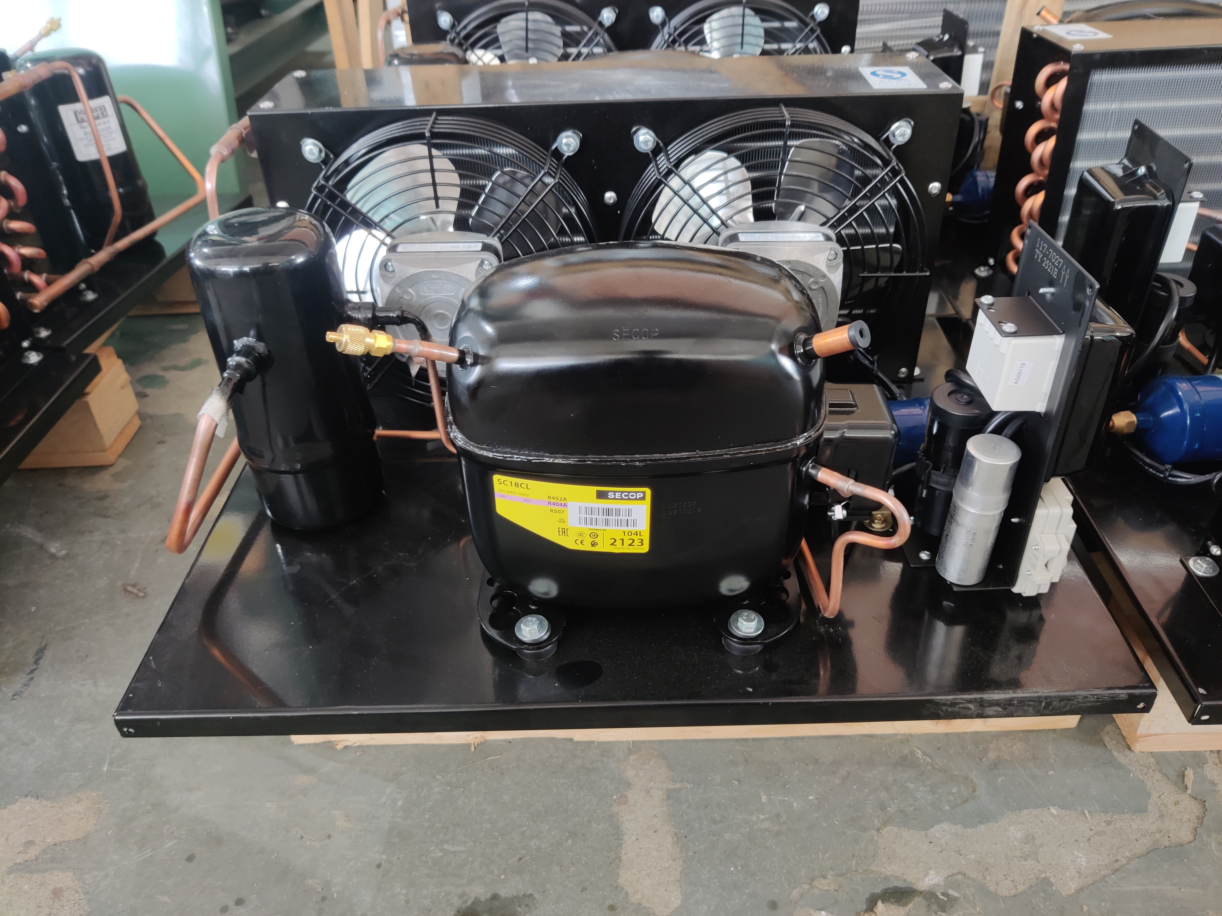 Смазка блока 220v Oilless рефрижерации SC18CL конденсируя
