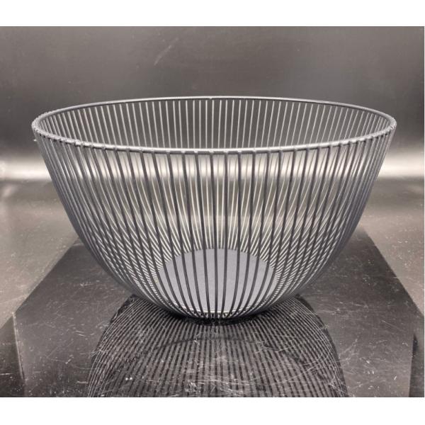 Wear Resistant 10cm Height 500G Steel Fruit Basket Anti Slip Base