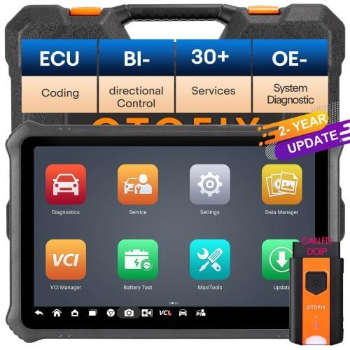 2024 OTOFIX D1 PROS Outil de diagnostic de voiture avec Android 11.0 Prise en charge du codage ECU, système complet, FCA AutoAuth
