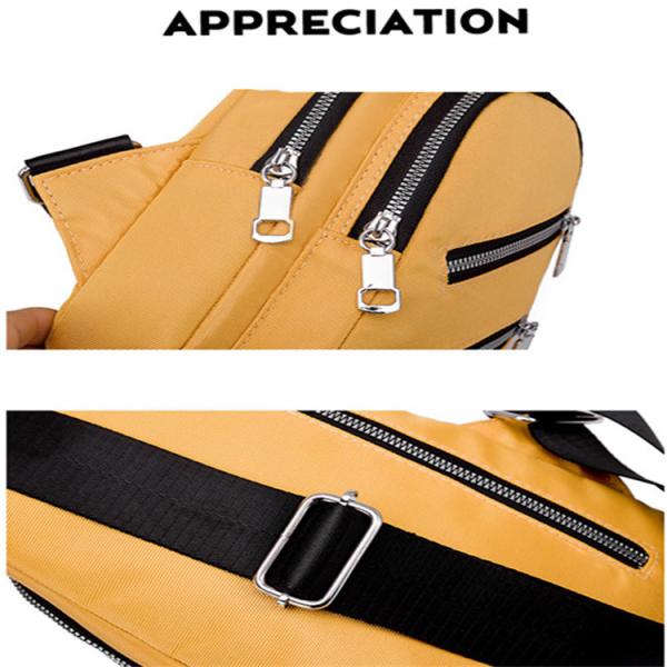 9.7'' Multi Pocket Crossbody Sling Bag Oxford Cloth One Shoulder Sling Bag USB