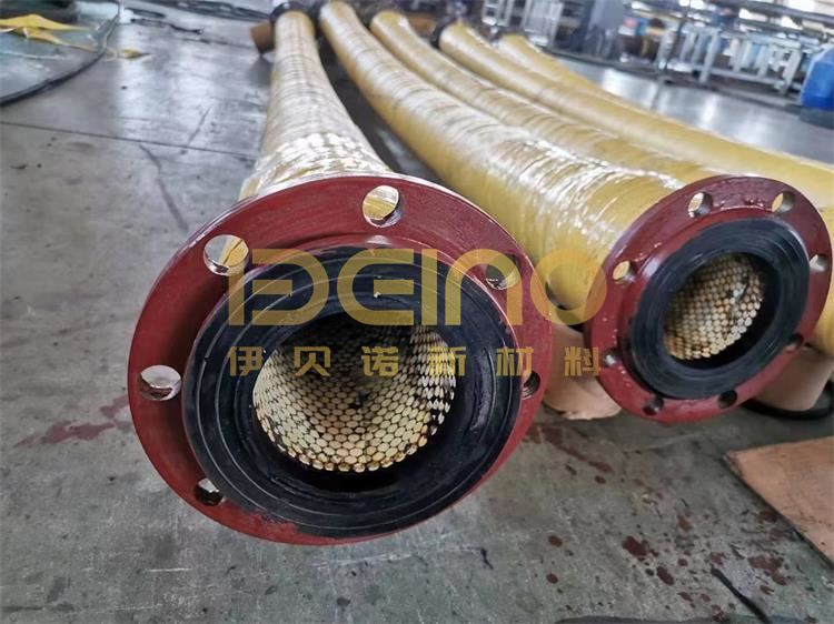 Ceramic Lined Rubber Hose Wear Resistant Flexible In Electric Power