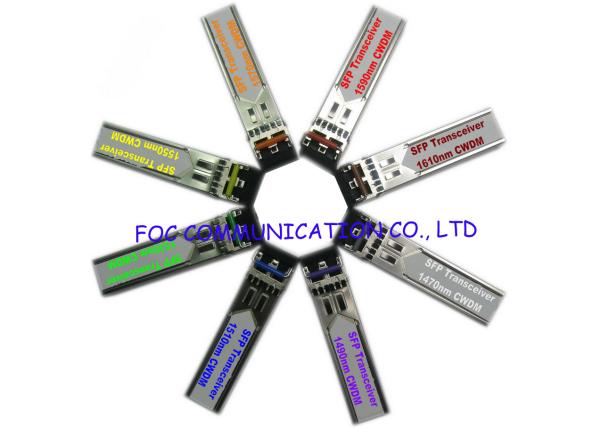 8 Channel CWDM SFP Transceiver Hot - pluggable / Fiber Optic Transceiver