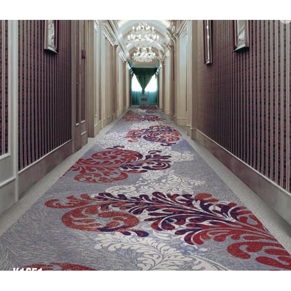 Hotel Full Pave Nylon Commercial Floor Mat Fireproof 4m Width