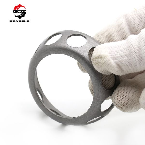 Factory Wholesale Bearing GCr15 J Stamped Steel Cage for Angular Contact Ball Bearings
