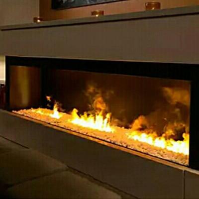 Inserções inteligentes modernas para interiores decorativas 3D fogo de água inserção sala de estar lareira de vapor de água