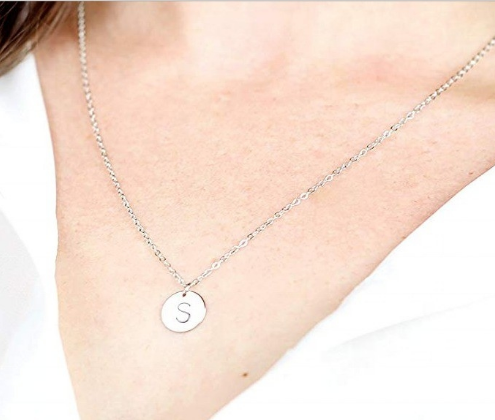 10 мм Дисковый первоначальный подвесок из нержавеющей стали 45 см + 5 см Нержавеющая сталь подвесная ожерелье