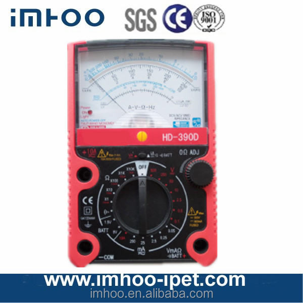 0.05-250mA 10A Measuring Current Range Analog Multimeter 0.05-500V