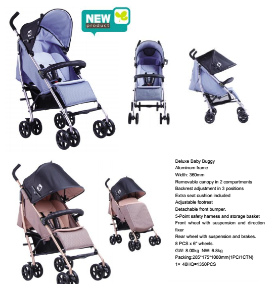 Deluxe baby buggy