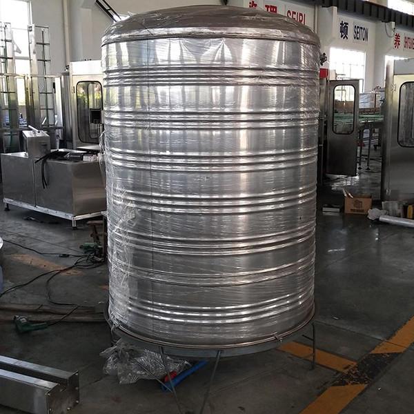 High Performance Round Metal Water Tank No Dirt Easy To Clean Smooth Surface