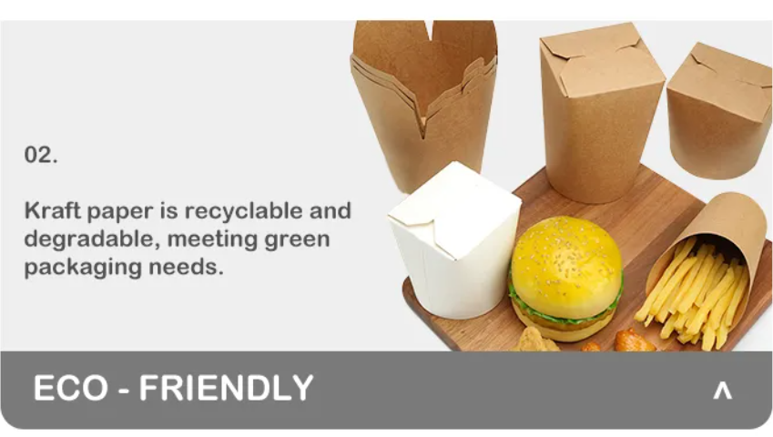 Disposable 1000ml Food Packaging Takeaway Round Bottom Noodle Paper Take Away Box