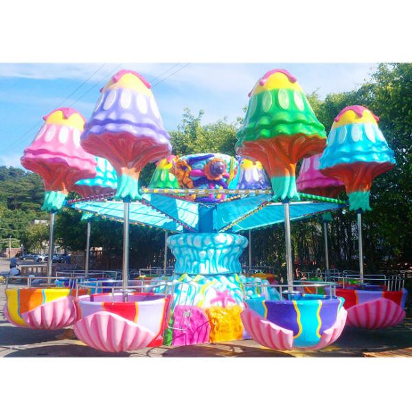 White dino egg outlook 12 seats helicopter lifting and revolving amusement park ride