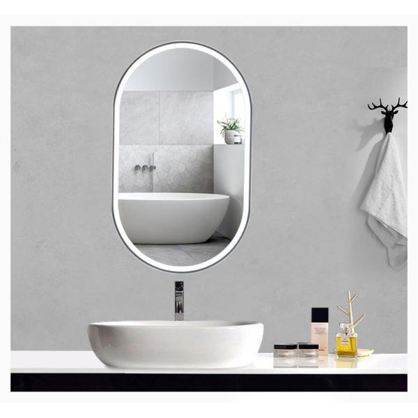 Factory direct bathroom mirror light oval waterproof and haze-proof light luxury hotel toilet glass mirror lamp
