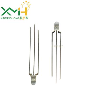 3mm round through hole led red and green bicolor 60deg led diodes