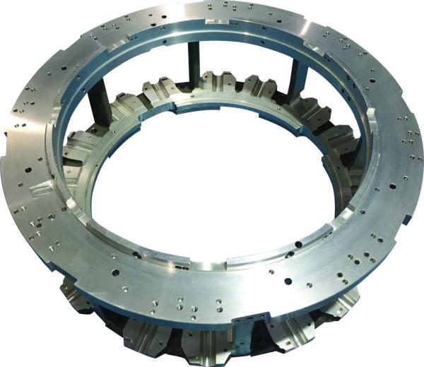Round Aluminum A356 Knitting Machine Part 20kg Weight OEM 1 Year Warranty