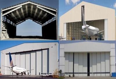 Únicas construções do hangar dos aviões da construção de aço do período