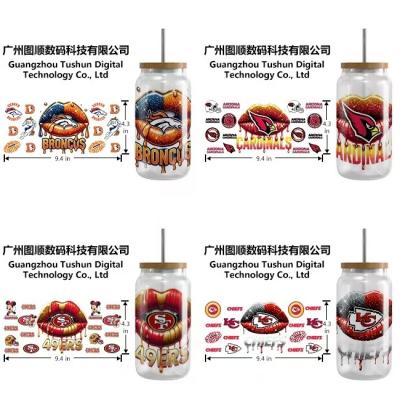 Embalagem UVDTF adesivos de transferência UV personalizados 16oz manga de xícara 20oz adesivos DTF etiquetas de transferência