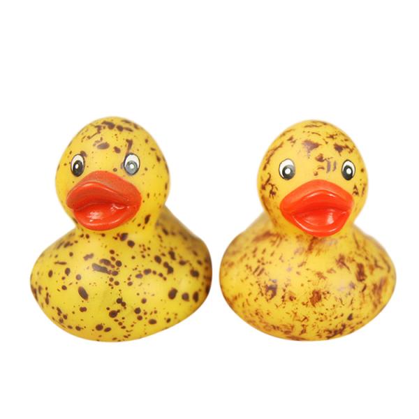 Kids Funny Bath Toy Mini Rubber Ducks Customized Yellow Vinyl Material