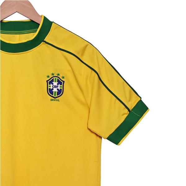 Brazil 1998 Retro World Cup Home Jersey Replica Support Customization
